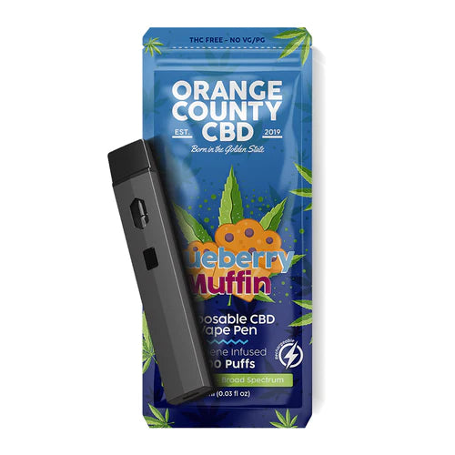 Blueberry Muffin Terpene infused disposable CBD Vape Pen