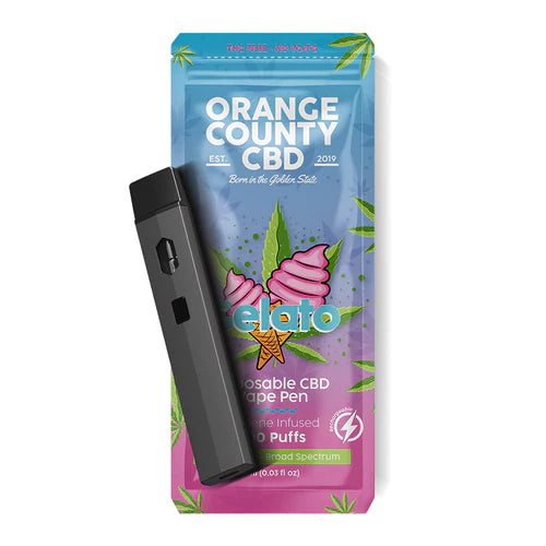 Gelato Disposable CBD Vape Bar by Orange County Terpene infused vape 