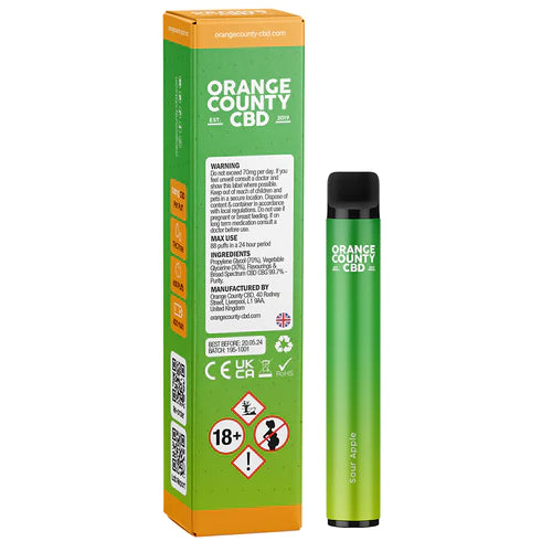 CBG and CBD Vape pen by Orange County CBD Pembrokeshire CBD Centre